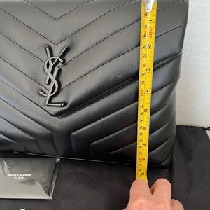 Authentic NBC YSL Med Calf Flap Top Loulou Bag.